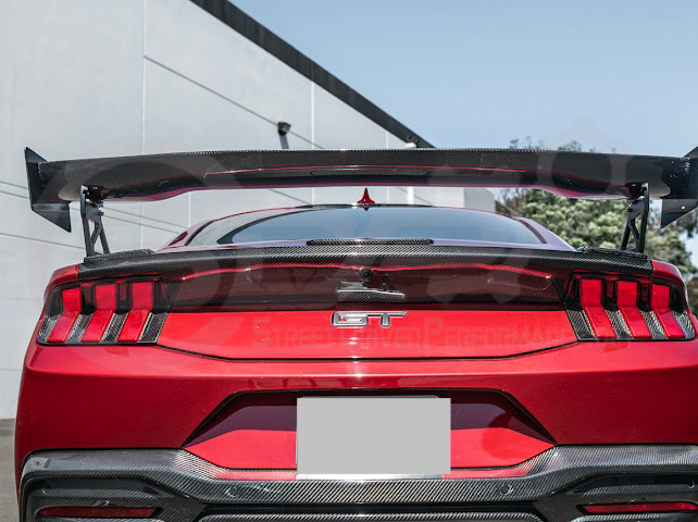 2024-UP FORD MUSTANG S650 COUPE | APR STYLE CARBON FIBER REAR HIGH WING SPOILER